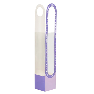 Cutie înalta pentru flori cu fereastră și mâner lung - mov (set 2 buc) - CraftUp