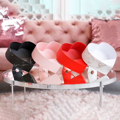 Cutie inimă deschisă cu suport - roșu - CraftUp