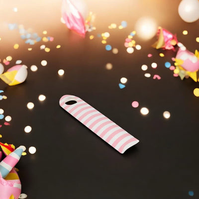 Cutie lungă model pernă cu agățătoare rotundă - roz (set 50 buc) - CraftUp