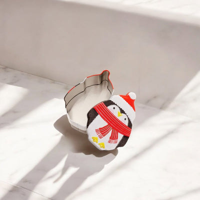 Cutie metalică cu formă pinguin - CraftUp