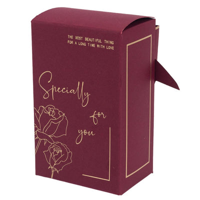 Cutie mică dreptunghiulară Specially for you cu fundă - roșu (set 50 buc) - CraftUp