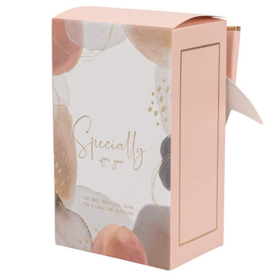 Cutie mică dreptunghiulară Specially for you cu fundă - roz (set 50 buc) - 6.5x4.5x10.5cm - CraftUp