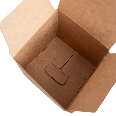 Cutie mică pătrată - kraft (set 50 buc) - CraftUp