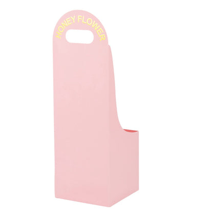 Cutie mică pătrată pentru flori - roz (set 10 buc) - CraftUp