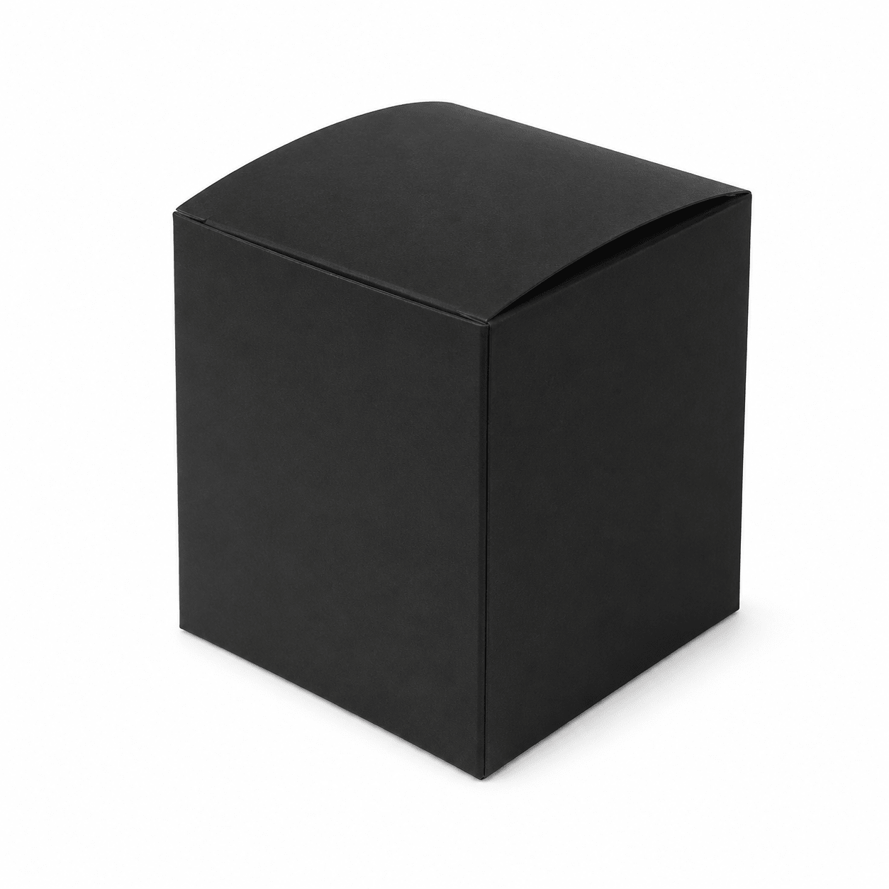 Cutie mică pătrată simplă - negru (set 10 buc) - CraftUp