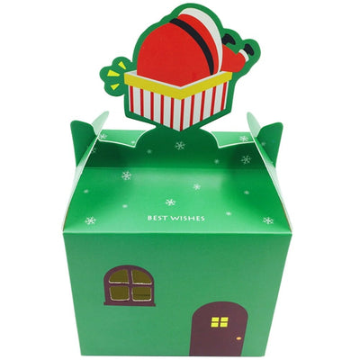 Cutie pătrată Craciun - verde - CraftUp