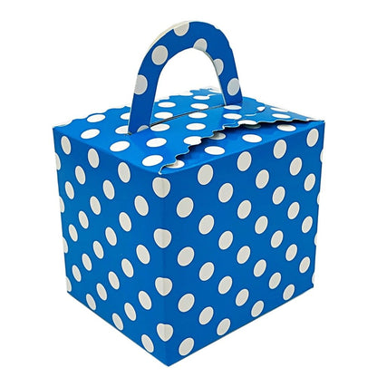 Cutie pătrată cu buline - albastru - CraftUp