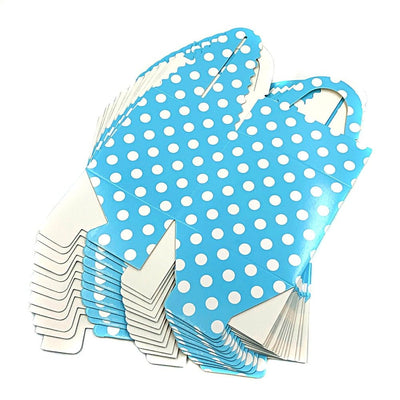 Cutie pătrată cu buline - bleu - CraftUp