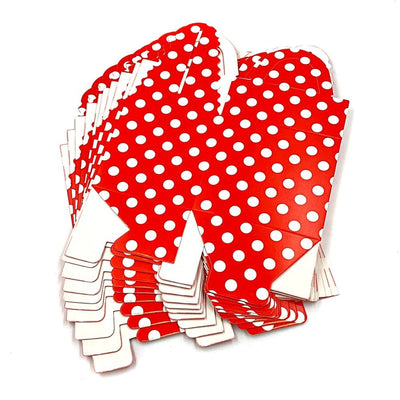 Cutie pătrată cu buline - roșu - CraftUp