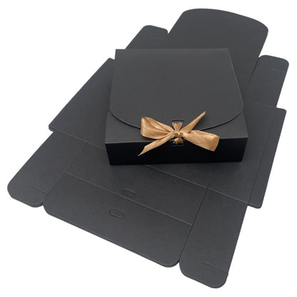 Cutie pătrată cu fundă satinată (set 12 buc) - CraftUp
