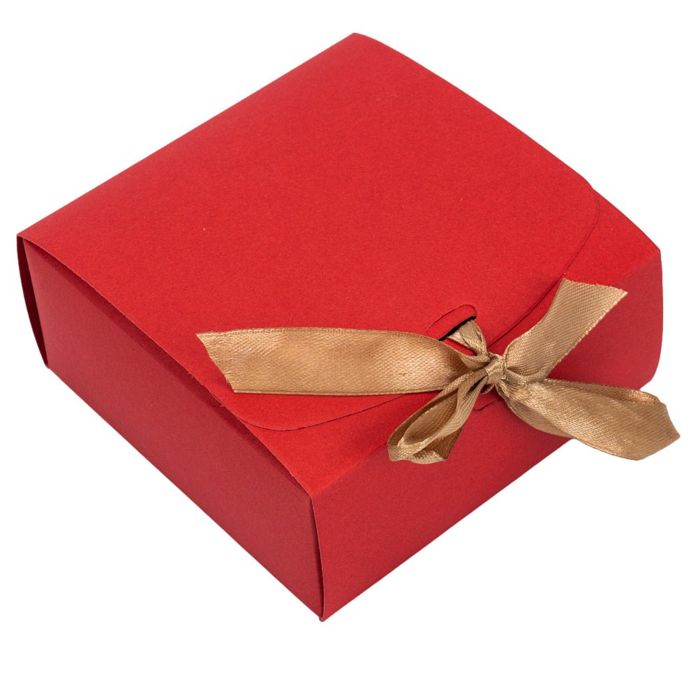 Cutie pătrată cu fundă satinată (set 12 buc) - CraftUp