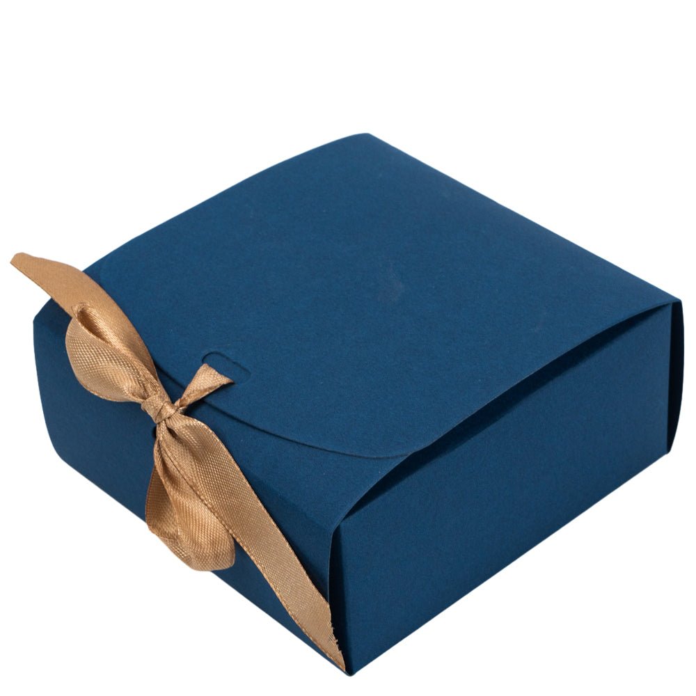 Cutie pătrată cu fundă satinată (set 12 buc) - CraftUp