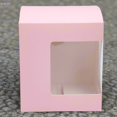 Cutie pătrată din hârtie cu fereastră pe o parte (set 50 buc) - CraftUp