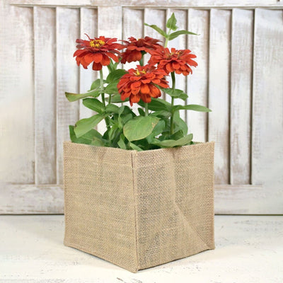 Cutie pătrată din iută 15x15x15cm - CraftUp