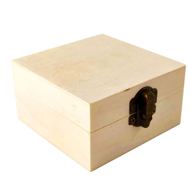 Cutie pătrată din lemn mică 8x8x4cm - CraftUp
