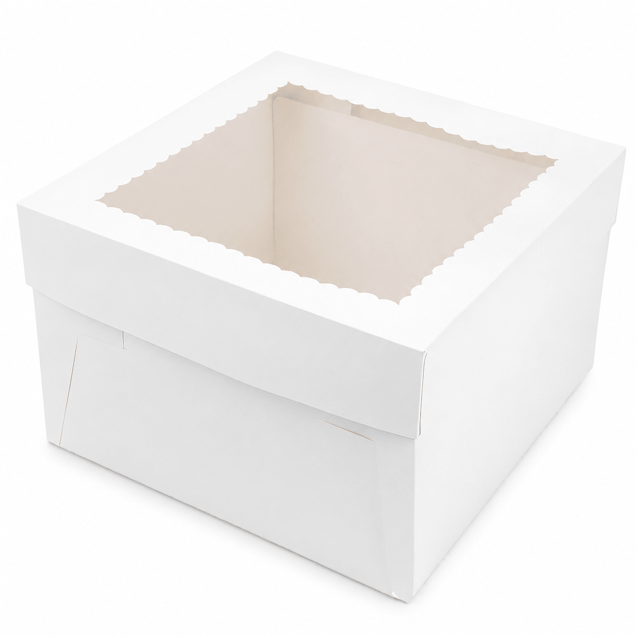 Cutie pătrată pentru tort cu fereastră (set 10 buc) - CraftUp