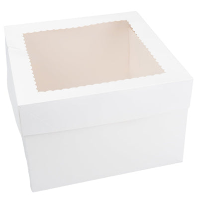Cutie pătrată pentru tort cu fereastră (set 10 buc) - CraftUp