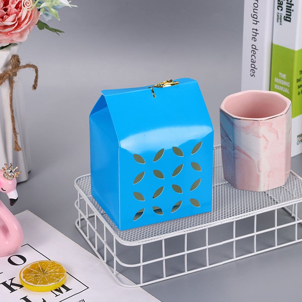 Cutie pătrată perforată - bleu - CraftUp