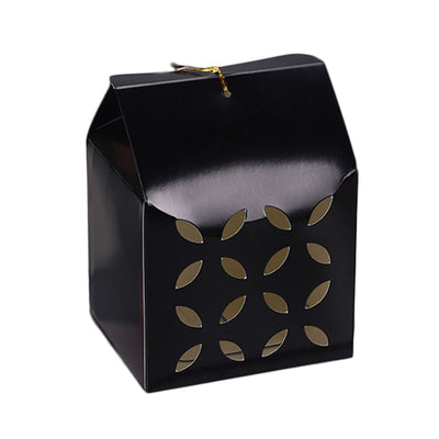 Cutie pătrată perforată - negru - CraftUp