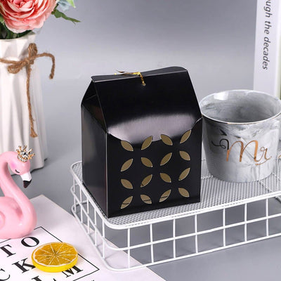 Cutie pătrată perforată - negru - CraftUp