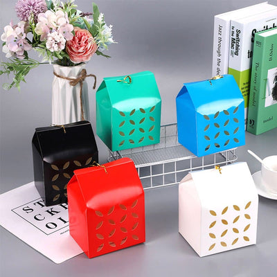 Cutie pătrată perforată - roșu - CraftUp