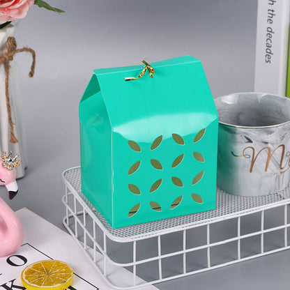 Cutie pătrată perforată - verde - CraftUp