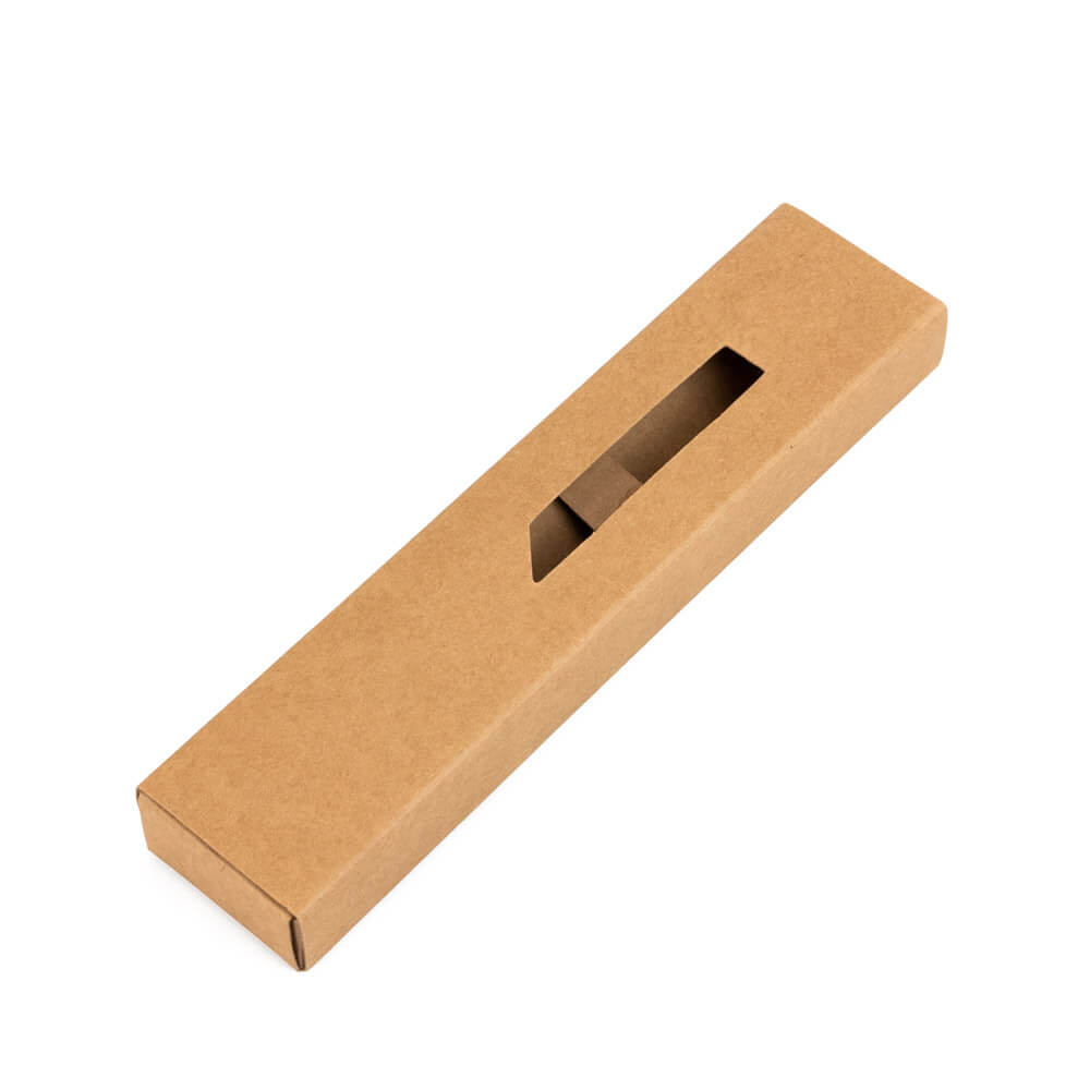 Cutie pentru instrumente de scris cu fereastră - kraft (set 50 buc) - CraftUp