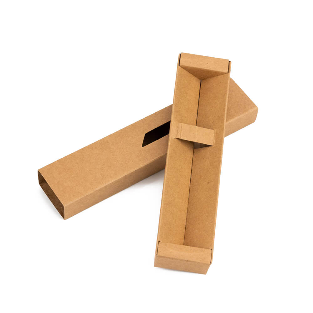 Cutie pentru instrumente de scris cu fereastră - kraft (set 50 buc) - CraftUp