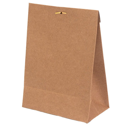 Cutie stand up cu fereastră și capsă - kraft (set 25 buc) - 15x8x20cm - CraftUp