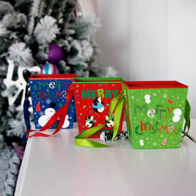 Cutie trapez Crăciun – model albastru nocturn - CraftUp