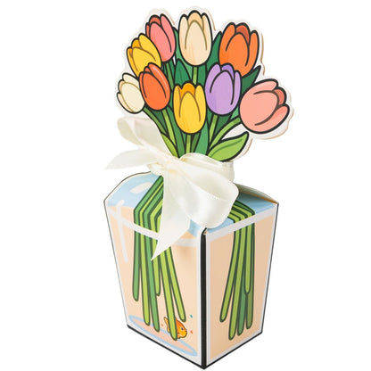 Cutii cadou buchet lalele (set 10 buc) - CraftUp