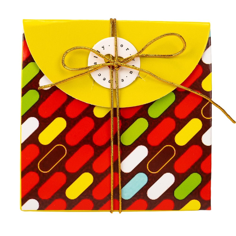 Cutii cadou cu fir auriu și etichetă - Mix 4 modele (set 12 buc) - CraftUp