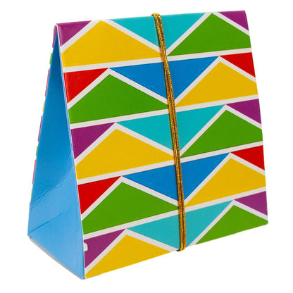 Cutii cadou cu fir auriu și etichetă - Mix 4 modele (set 12 buc) - CraftUp