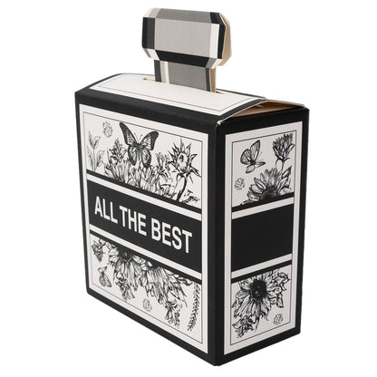 Cutii cadou cu mâner și print "All the best" (set 10 buc) - CraftUp