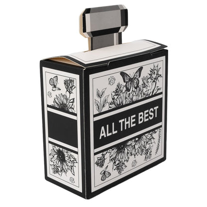 Cutii cadou cu mâner și print "All the best" (set 10 buc) - CraftUp