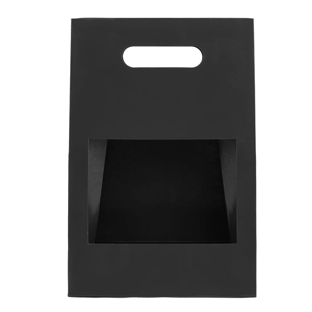 Cutii cu fereastră și mâner - negru (set 5 buc) - CraftUp