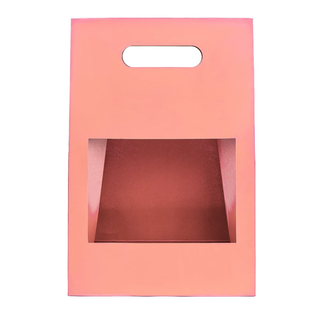Cutii cu fereastră și mâner - roz (set 5 buc) - CraftUp