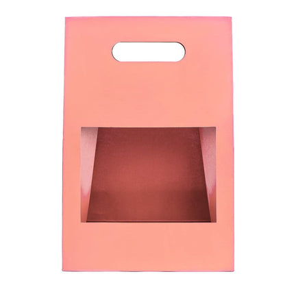 Cutii cu fereastră și mâner - roz (set 5 buc) - CraftUp