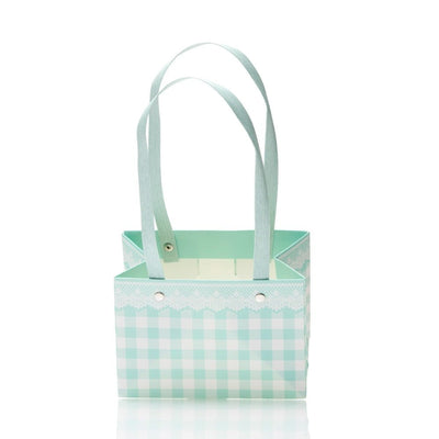 Cutii cu mâner model picnic - turcoaz (set 4 buc) - CraftUp