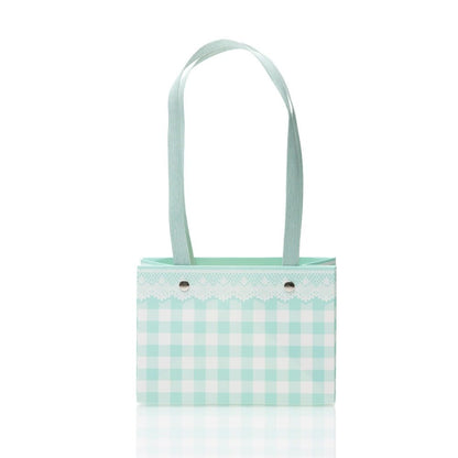 Cutii cu mâner model picnic - turcoaz (set 4 buc) - CraftUp