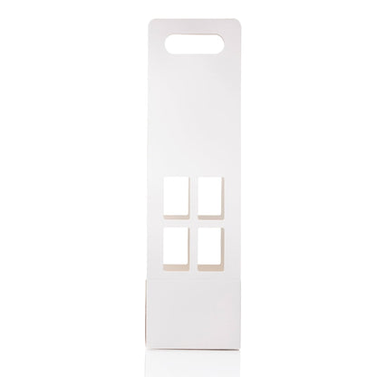 Cutii cu mâner tip căsuță - alb (set 10 buc) - CraftUp