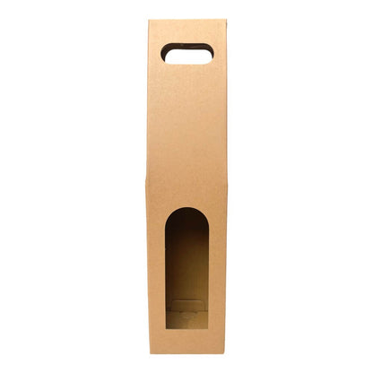 Cutii kraft cu mâner pentru o sticlă (set 10 buc) - CraftUp
