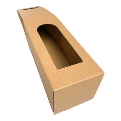 Cutii kraft cu mâner pentru o sticlă (set 10 buc) - CraftUp