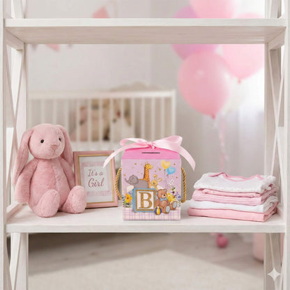 Cutii mărturii botez cu fundă mix două modele (set 50 buc) - CraftUp