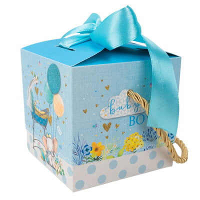 Cutii mărturii botez cu fundă mix două modele (set 50 buc) - CraftUp