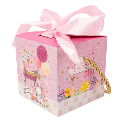 Cutii mărturii botez cu fundă mix două modele (set 50 buc) - CraftUp