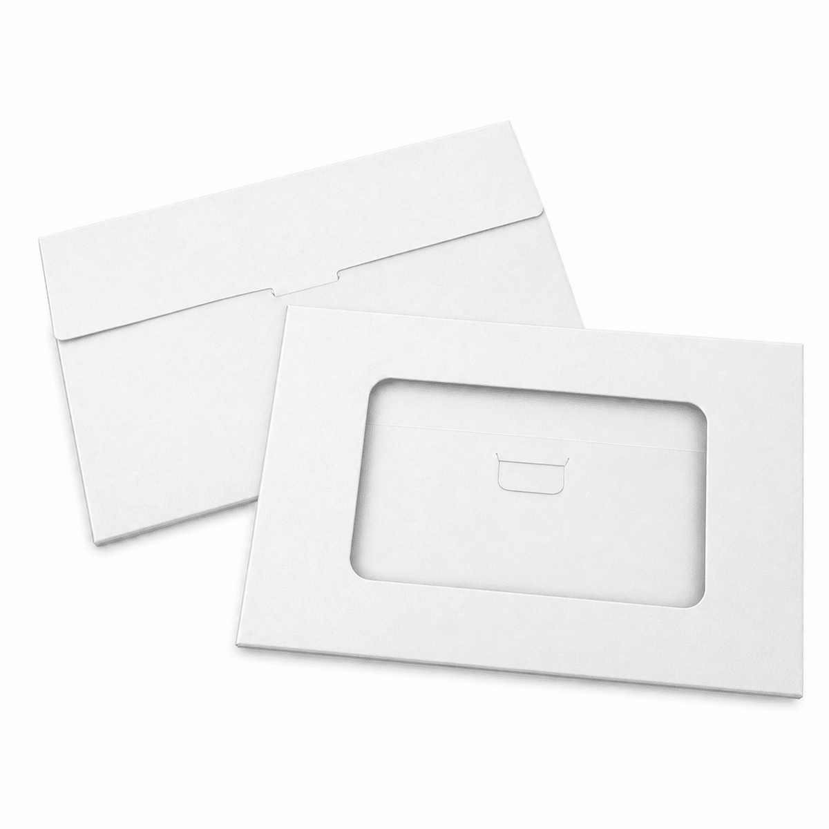Cutii mici cu fereastră decupată - alb (set 100 buc) - CraftUp