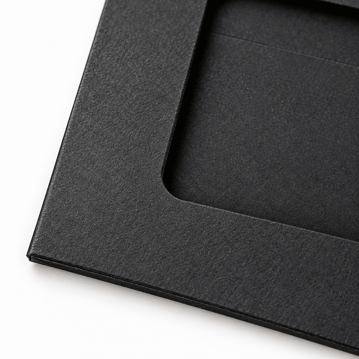 Cutii mici cu fereastră decupată - negru (set 100 buc) - CraftUp