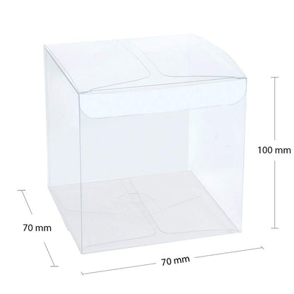 Cutii plastic - Transparente (set 50 buc) - CraftUp