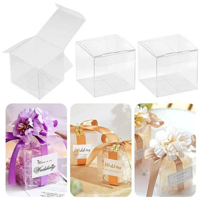 Cutii plastic - Transparente (set 50 buc) - CraftUp